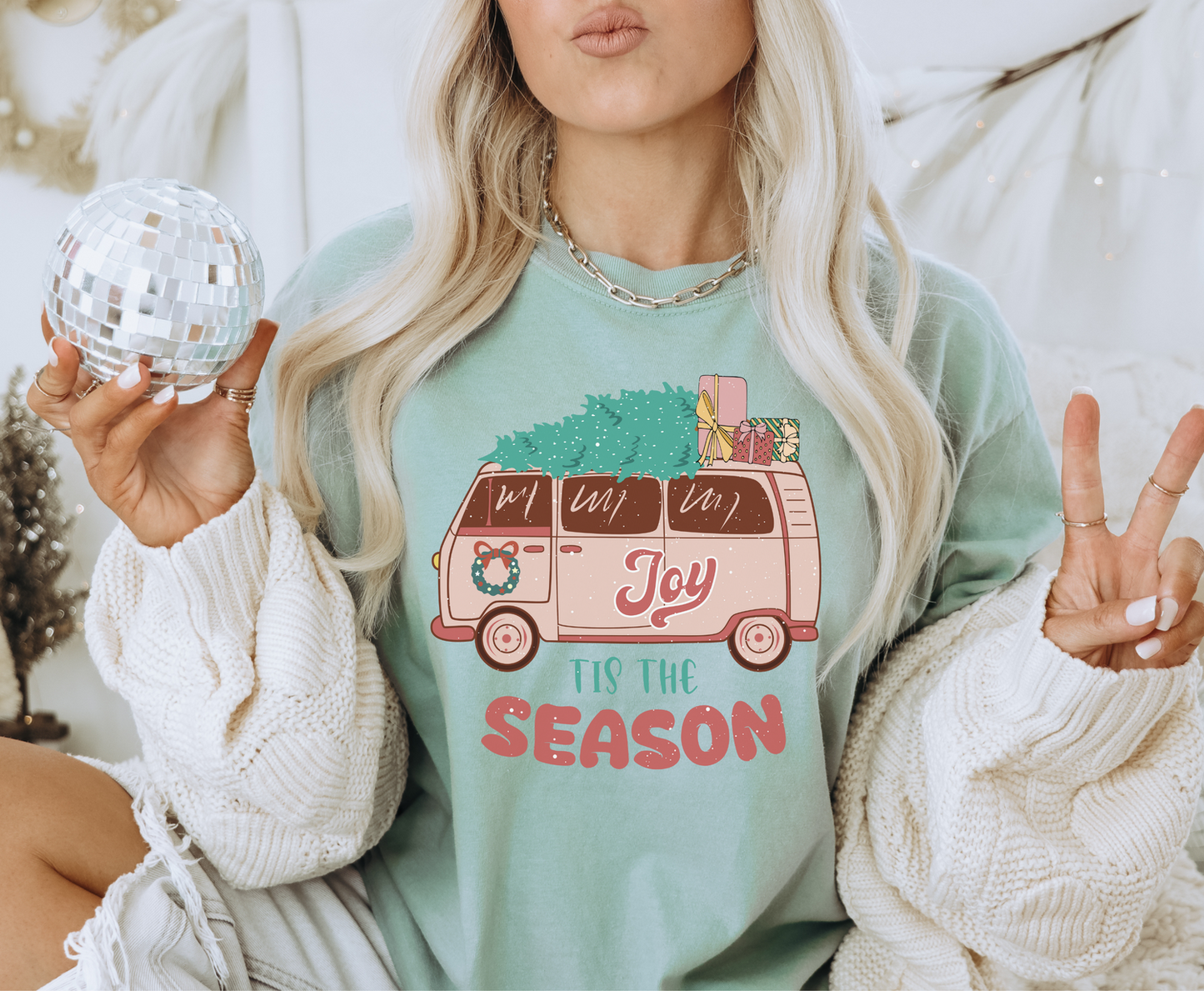 Tis The Season Camper Van - Full Color Transfer