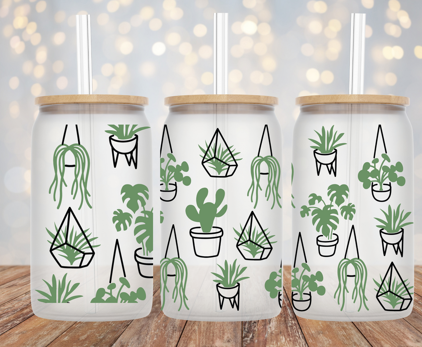 Hanging Plants - 16oz Cup Wrap