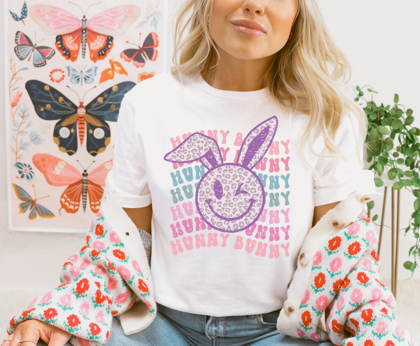 Hunny Bunny Wink - Full Color Transfer