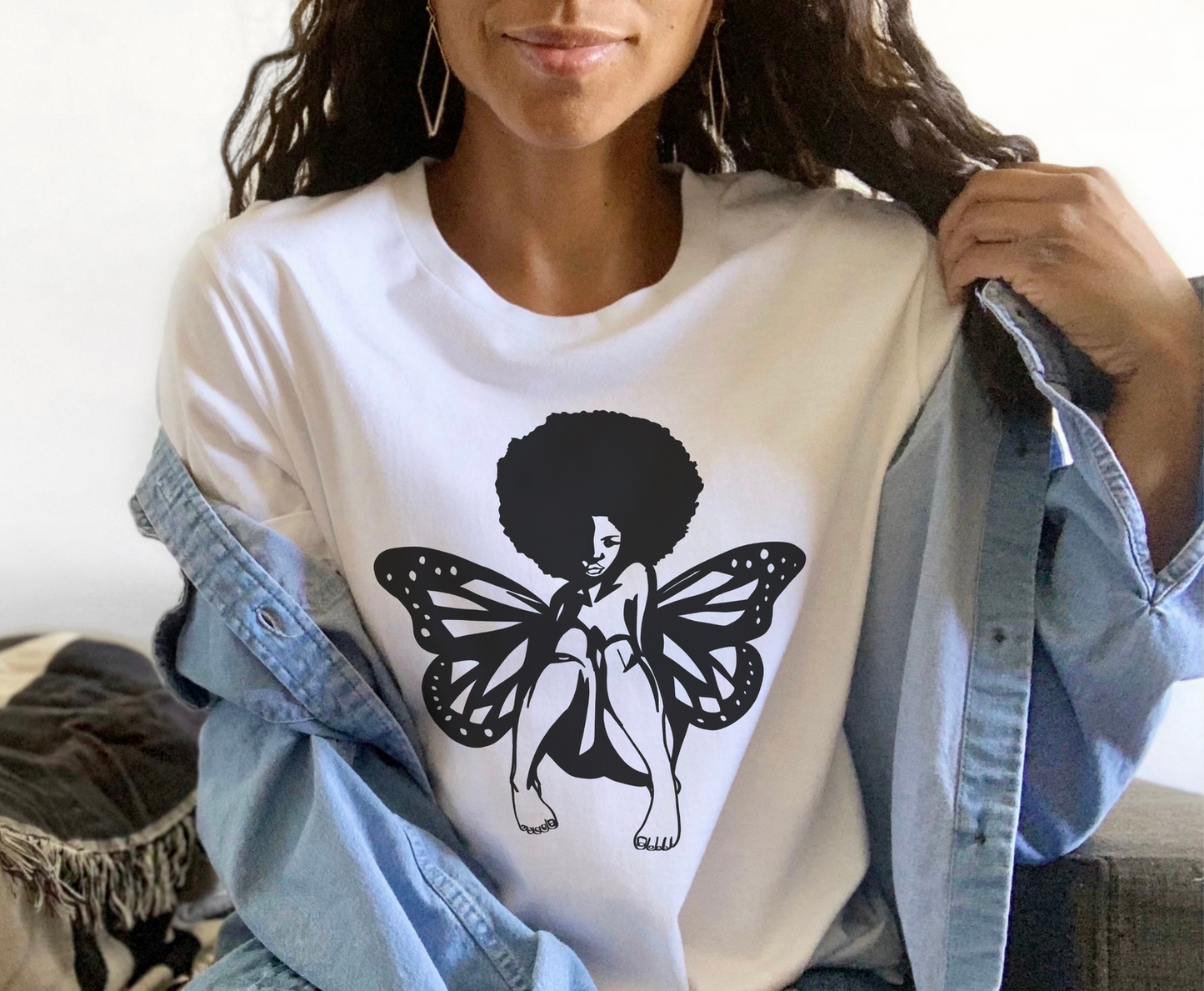 Butterfly Woman - Full Color Transfer