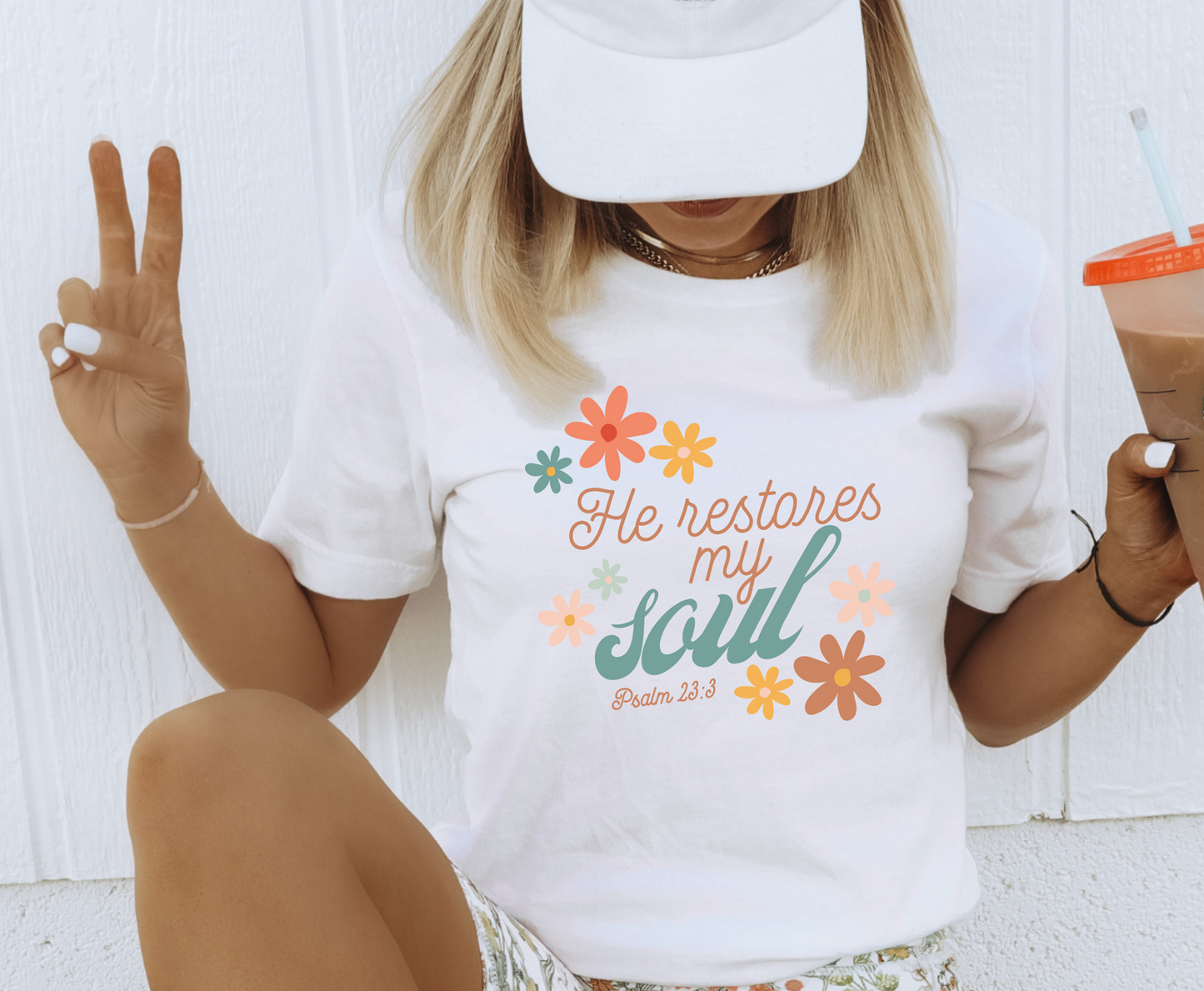 He Restores My Soul - Full Color Transfer