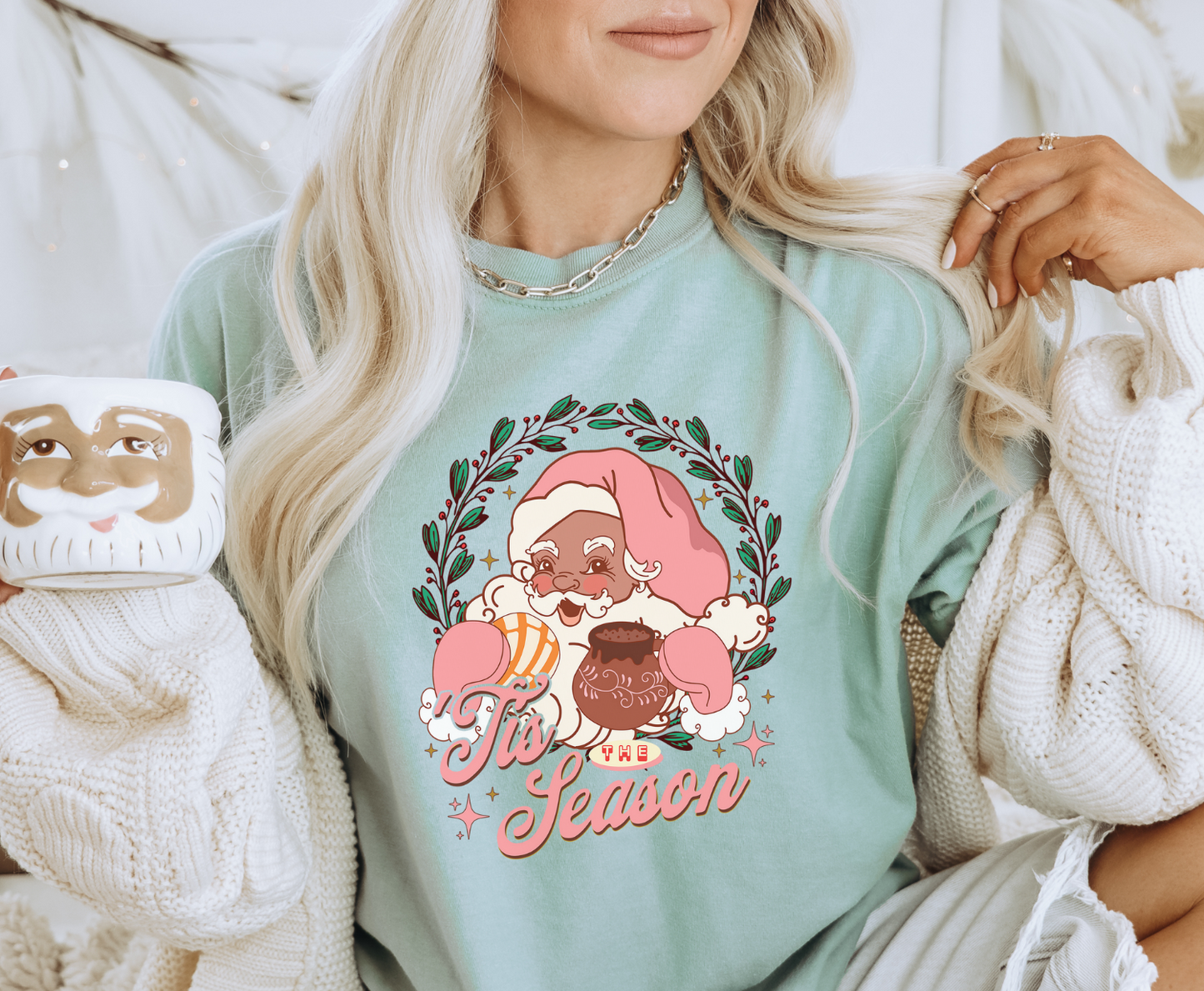 Tis The Season Santa Conchas - Full Color Transfer