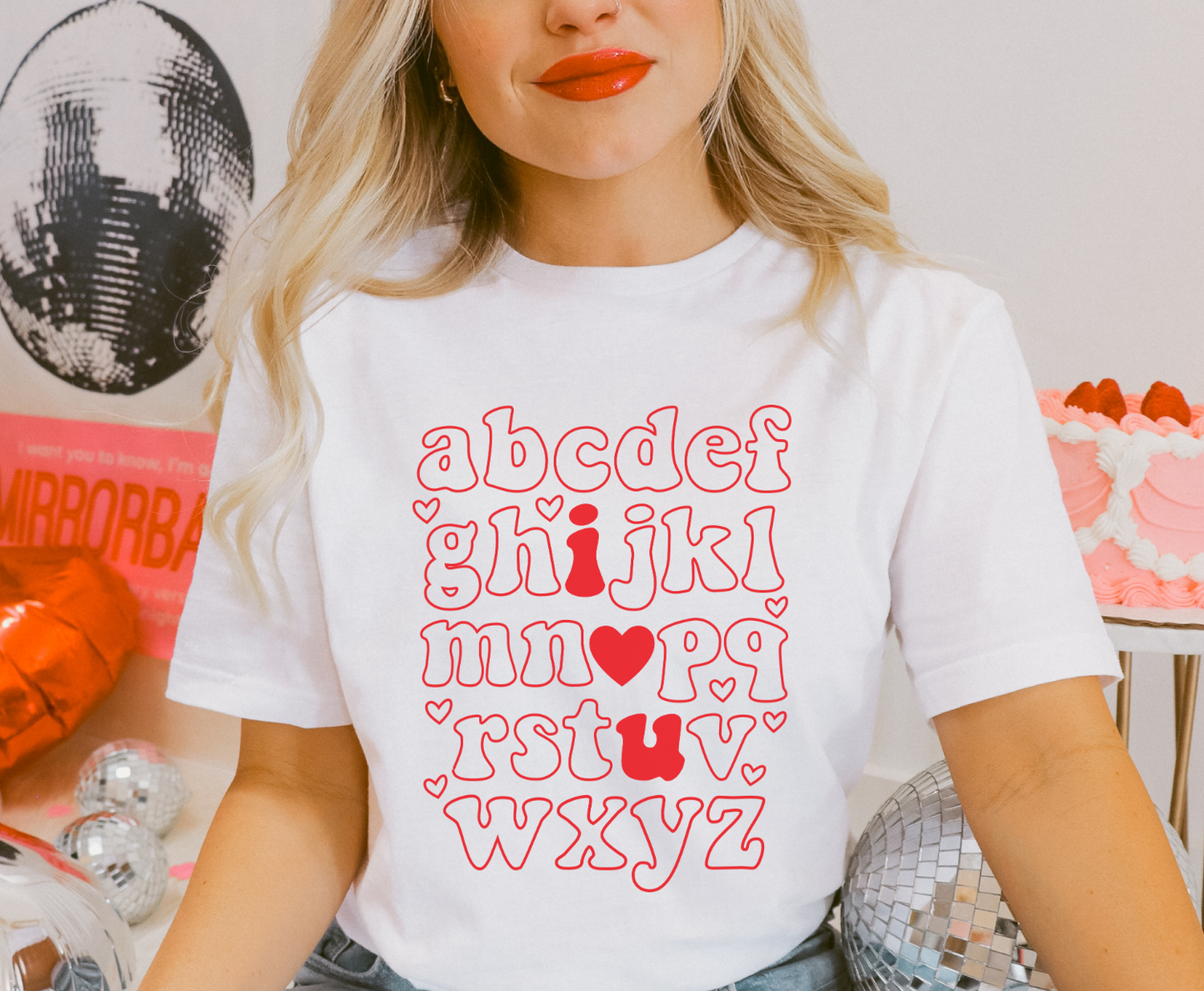 Valentine Alphabet - Full Color Transfer