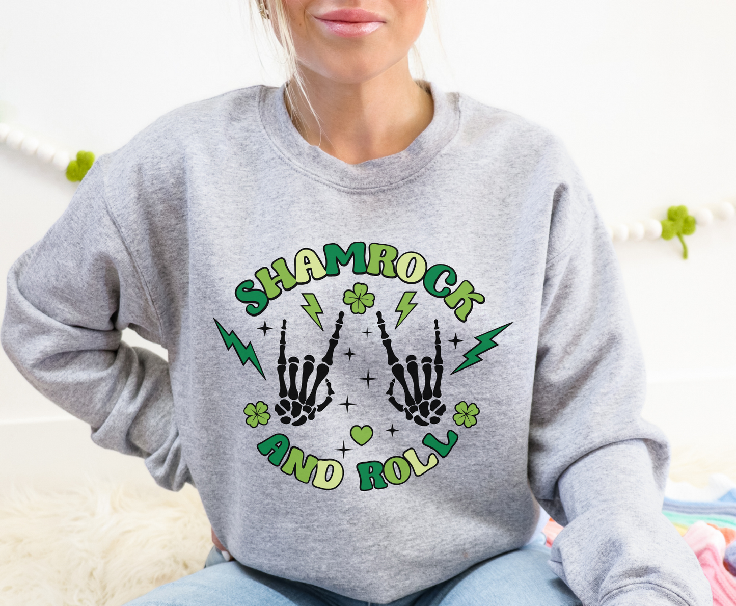 Shamrock And Roll - Full Color Transfer