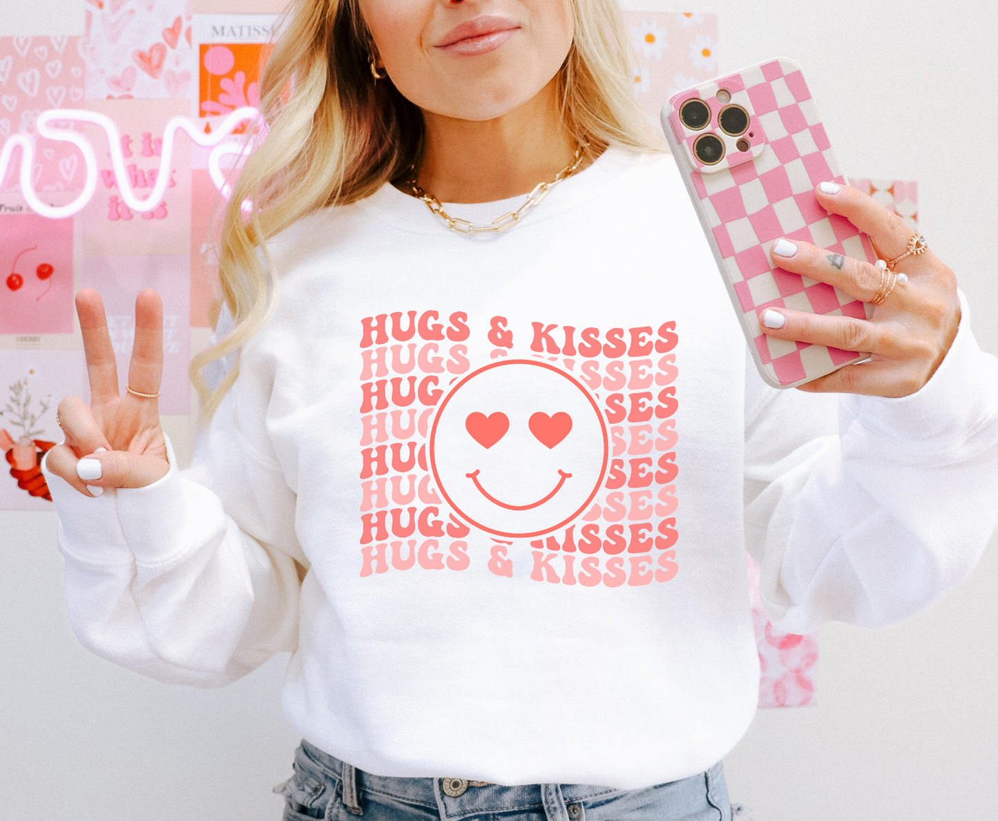Hugs And Kisses - Full Color Transfer