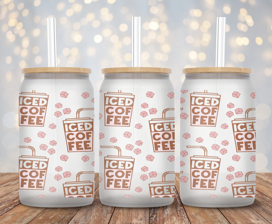 Iced Coffee Lover- 16oz Cup Wrap