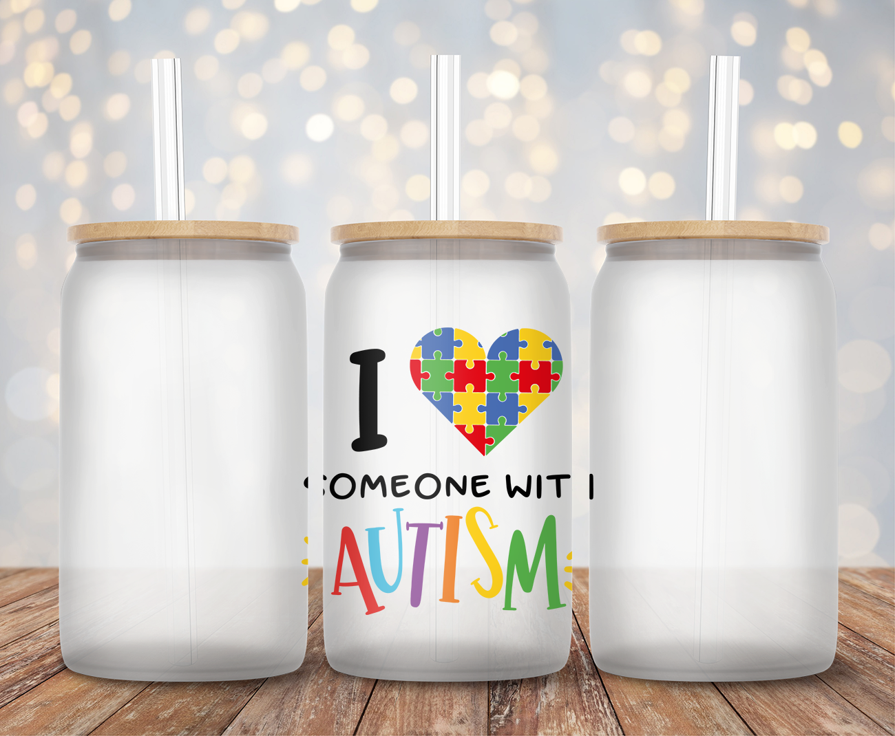 I Love Someone Autism - Decal