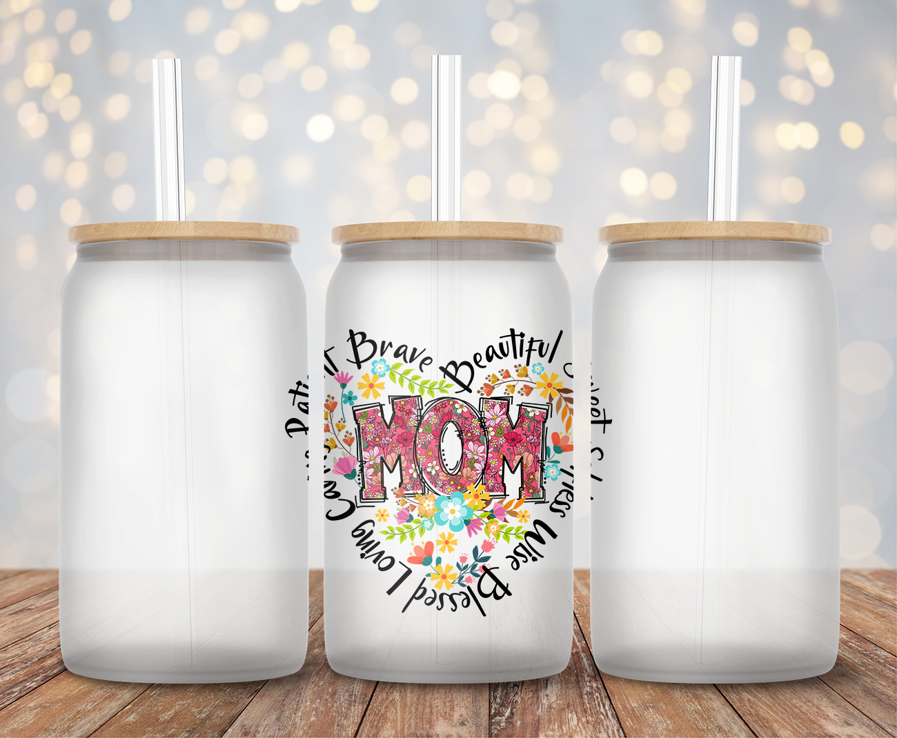 Mom Floral Heart - Decal