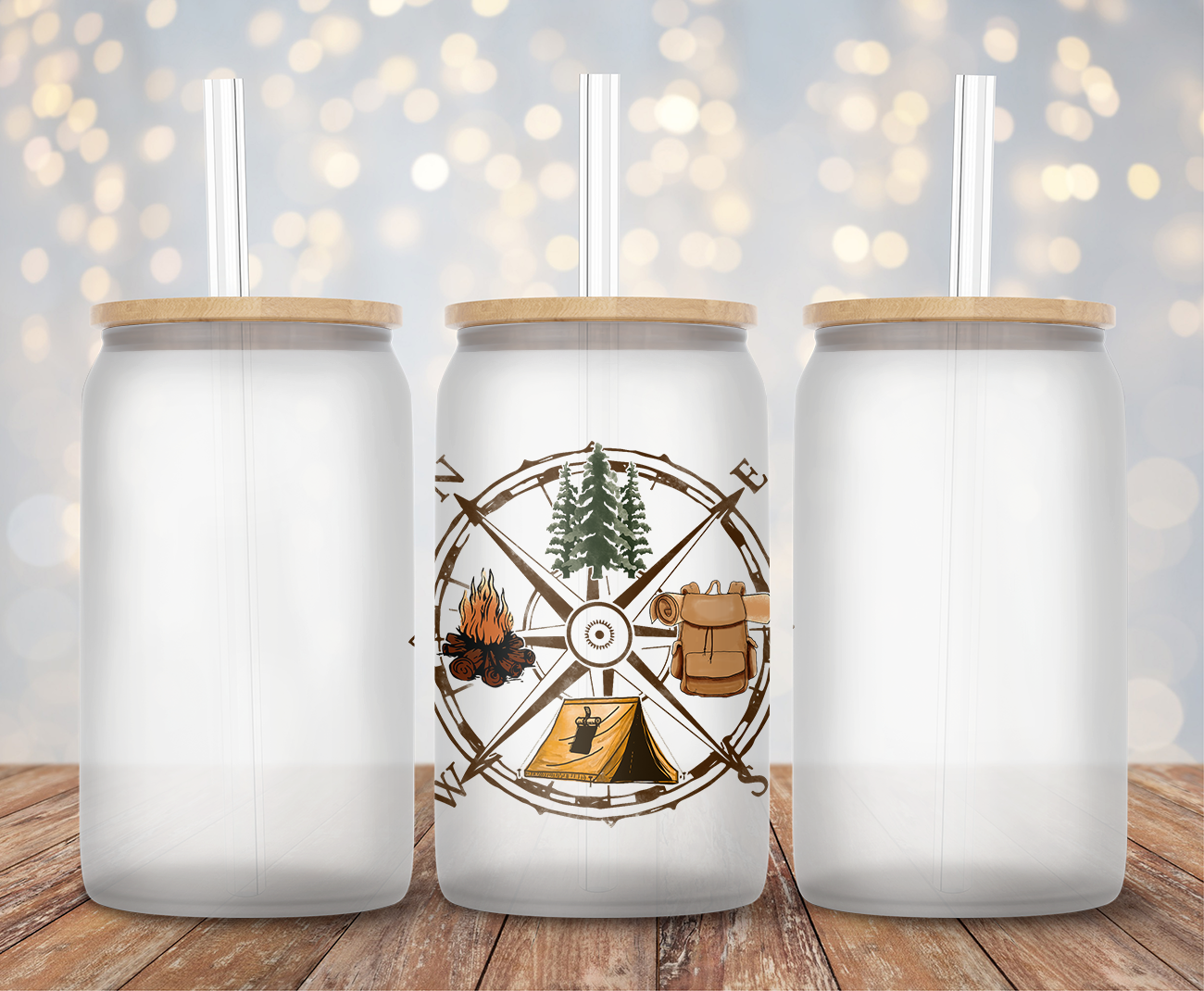 Camping Compass- Decal