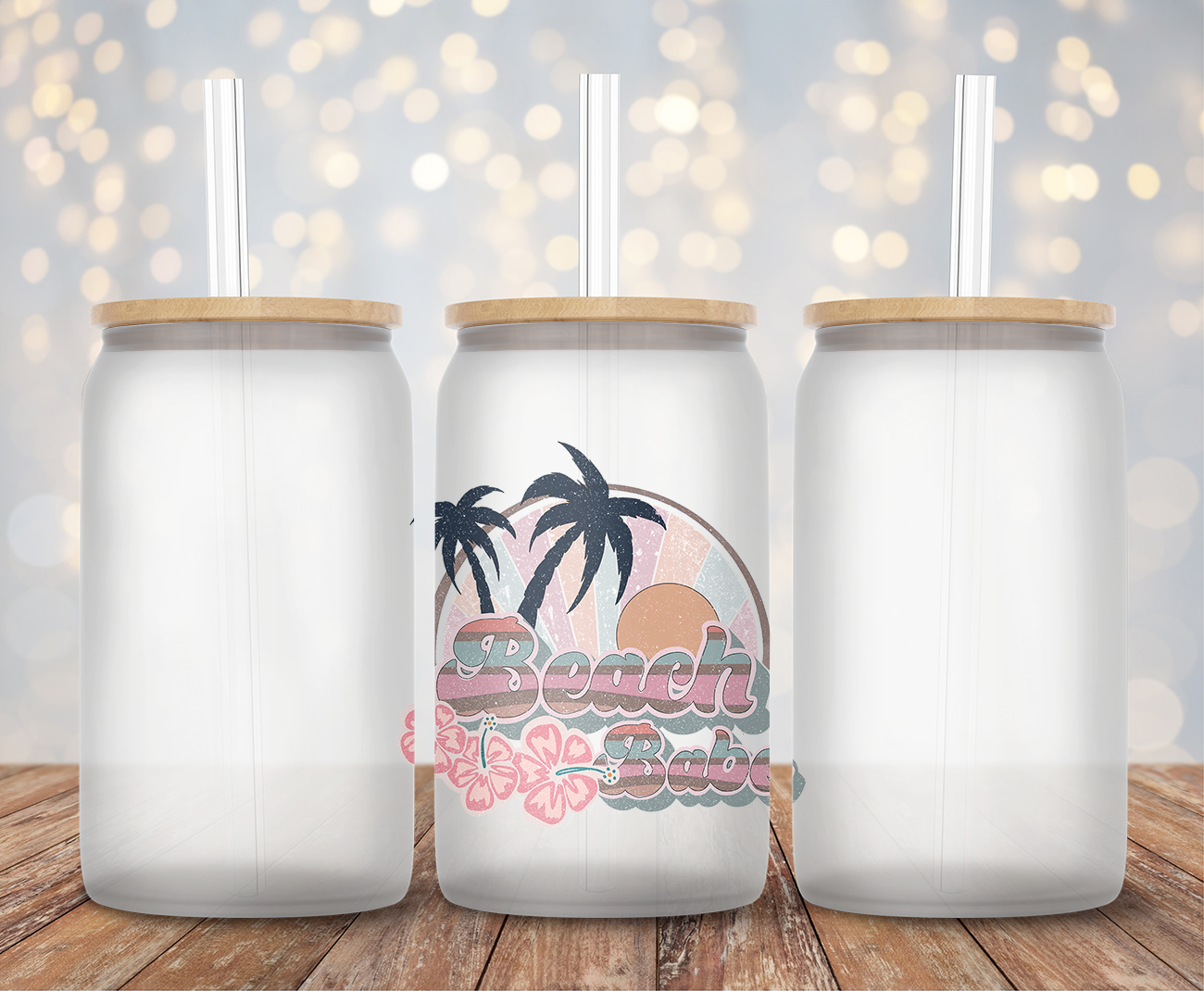 Beach Babe Floral - Decal