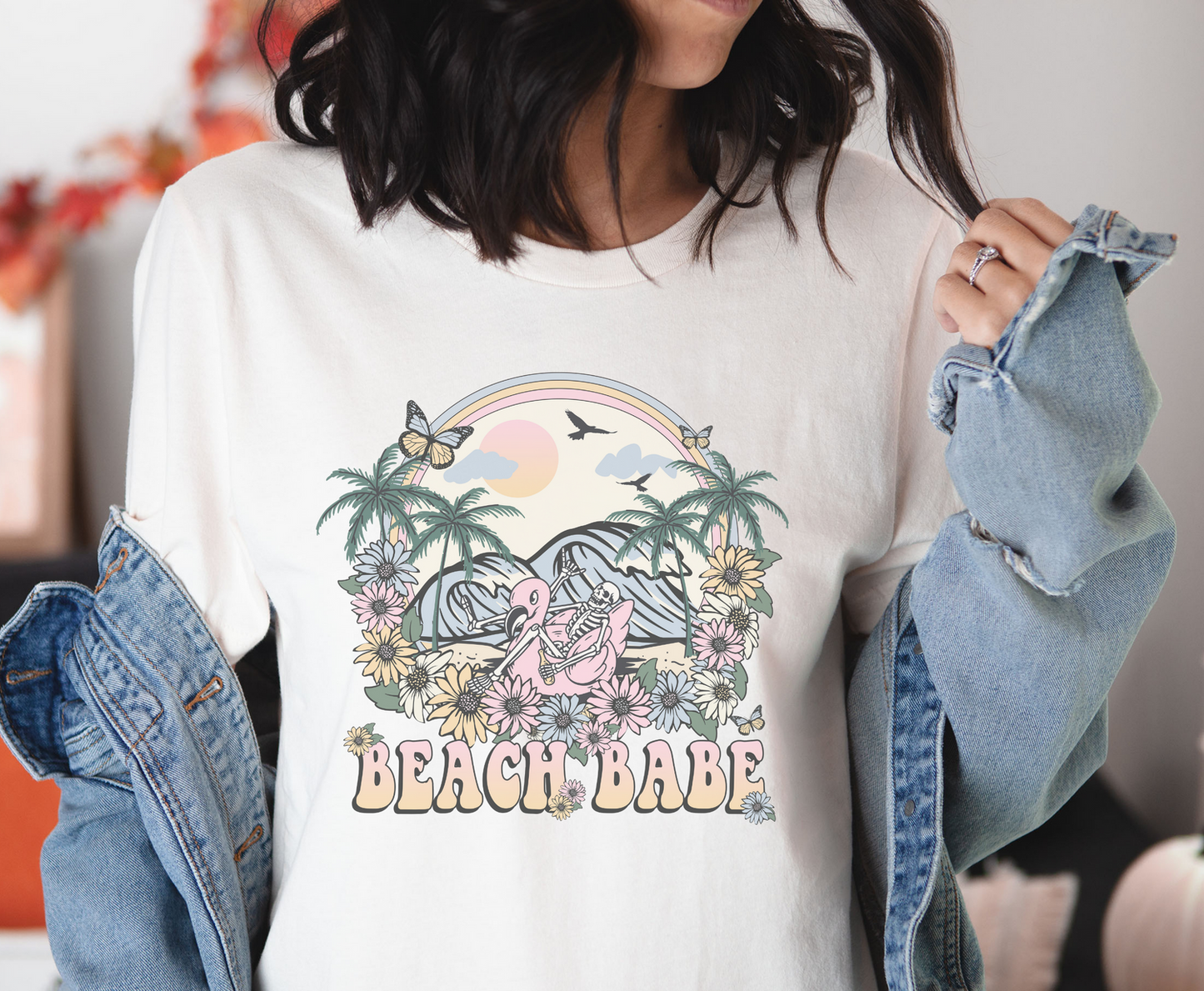 Beach Bum Floral - Full Color Transfer