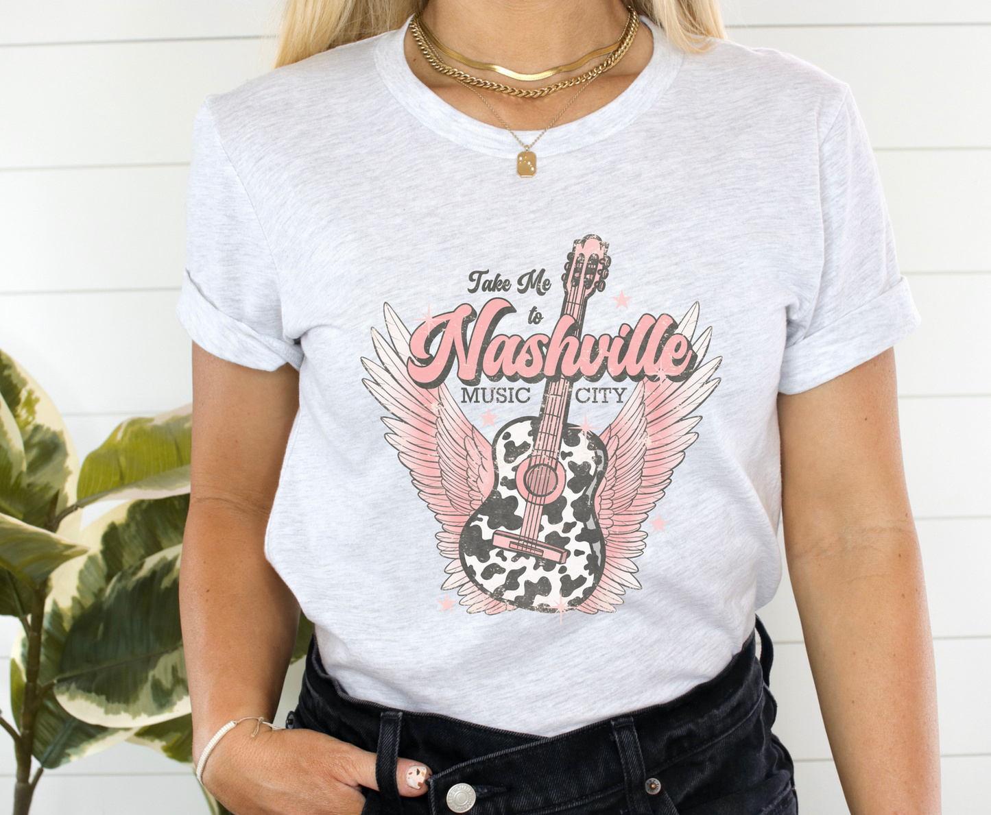 Nashville Guitar - Full Color Transfer