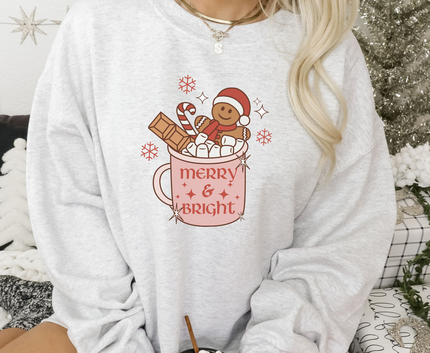 Merry & Bright Gingerbread -  Full Color Transfer
