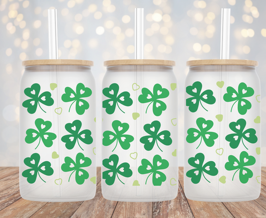 Lucky Three Clovers - 16oz Cup Wrap