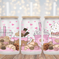 Pink Cafecito Y Chisme - 16oz Cup Wrap
