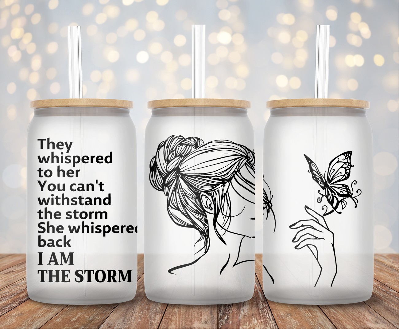 I Am The Storm - 16oz Cup Wrap