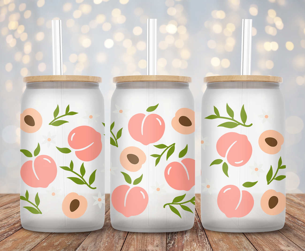 Peaches - 16oz Cup Wrap