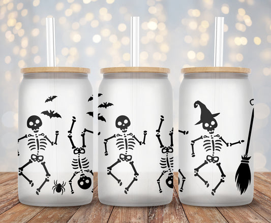 Silly Dancing Skeleton - 16oz Cup Wrap