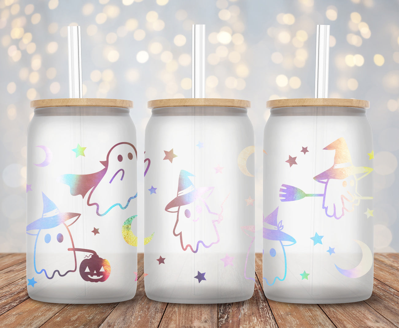 Witchy Ghosts - 16oz Cup Wrap