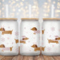 Christmas Dachshund Dogs - 16oz Cup Wrap
