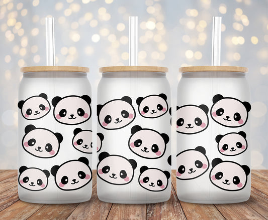 Cutesy Panda - 16oz Cup Wrap