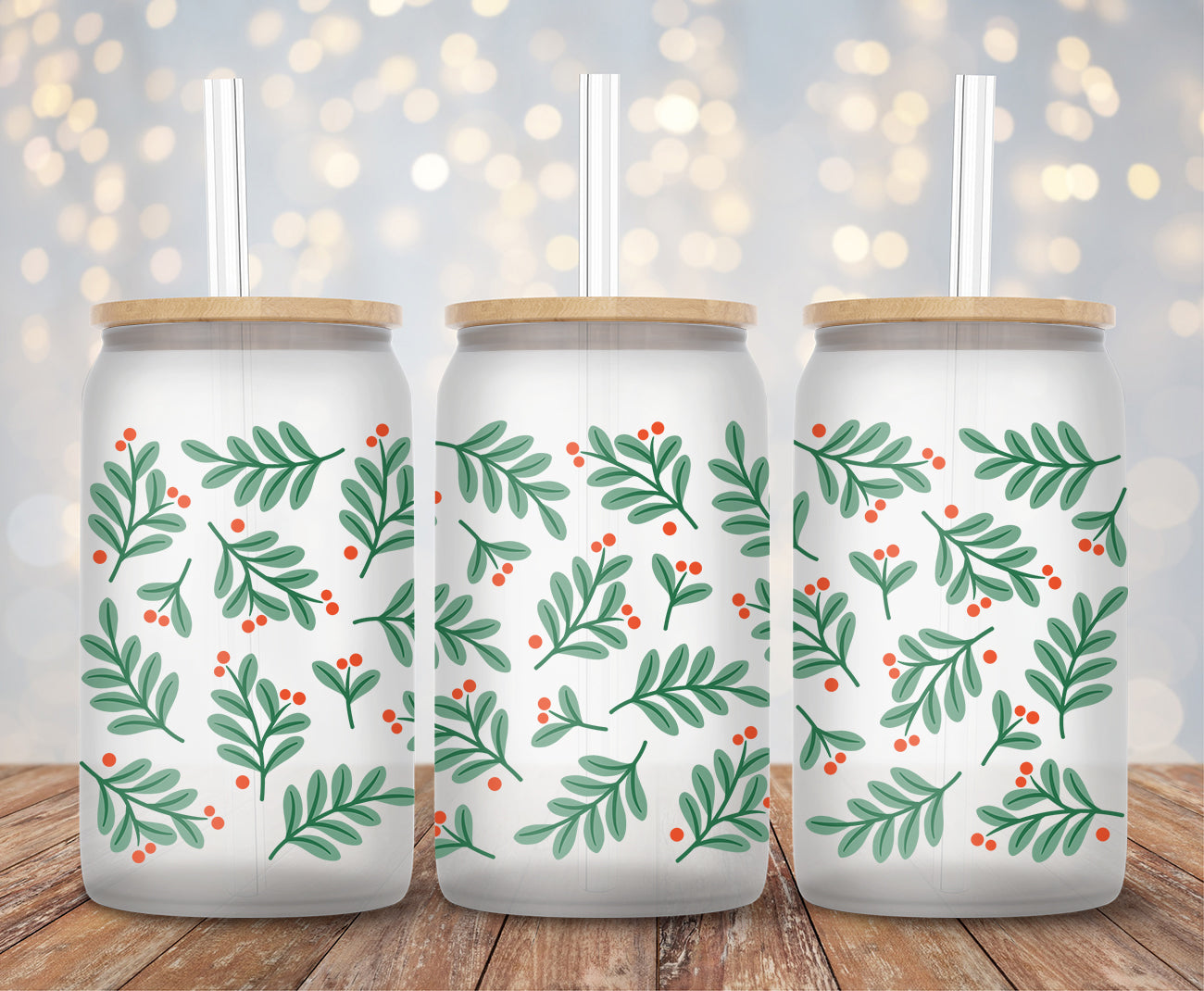 Mistletoe - 16oz Cup Wrap