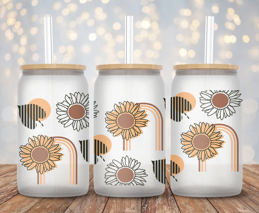 Boho Sunflower - 16oz Cup Wrap