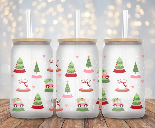 Christmas Snow Globe - 16oz Cup Wrap