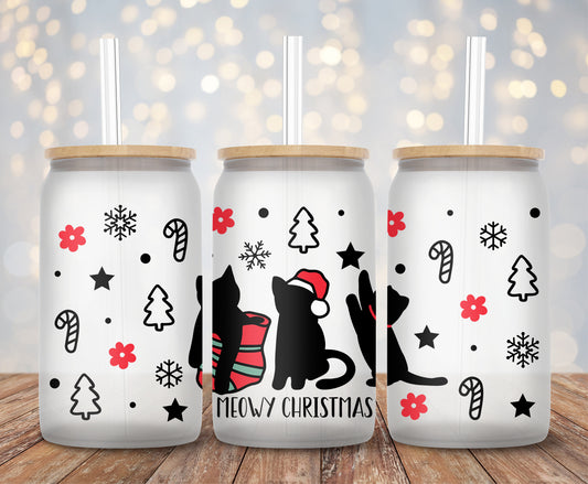 Meowy Christmas Cats - 16oz Cup Wrap