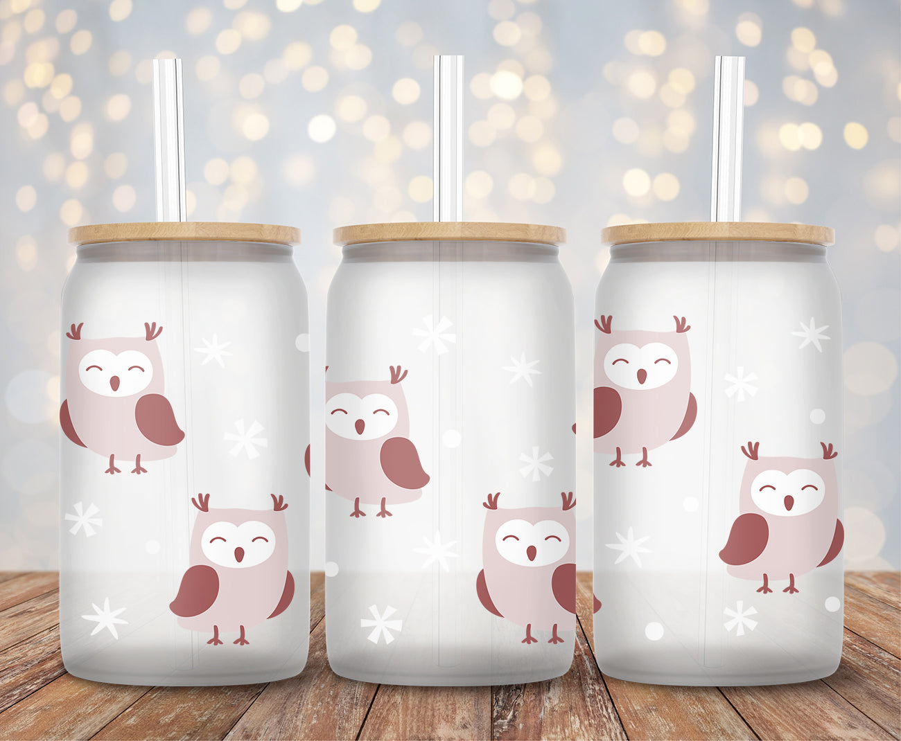 Snowy Owl - 16oz Cup Wrap