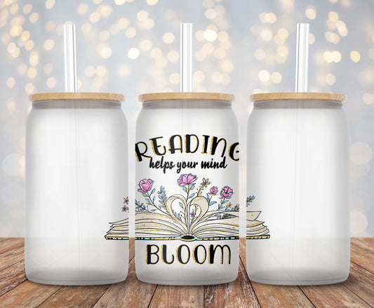 Reading Helps Your Mind Bloom - Decal