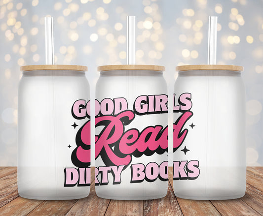 Good Girls Read Dirty Book - Decal