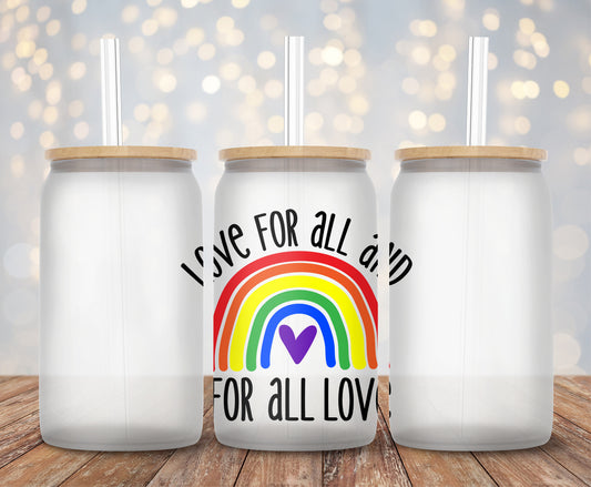 Love for all Rainbow - Decal