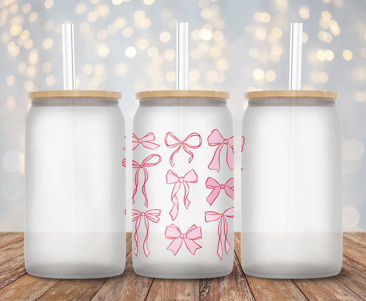Pink Bows- Decal