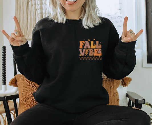 Fall Vibes Checkered (Pocket Size) - Full Color Transfer