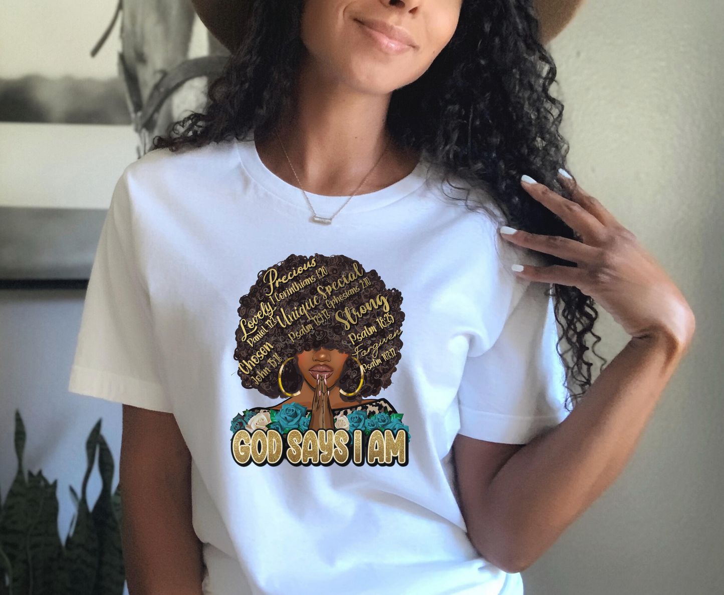 God Says Who I Am -  Full Color Transfer