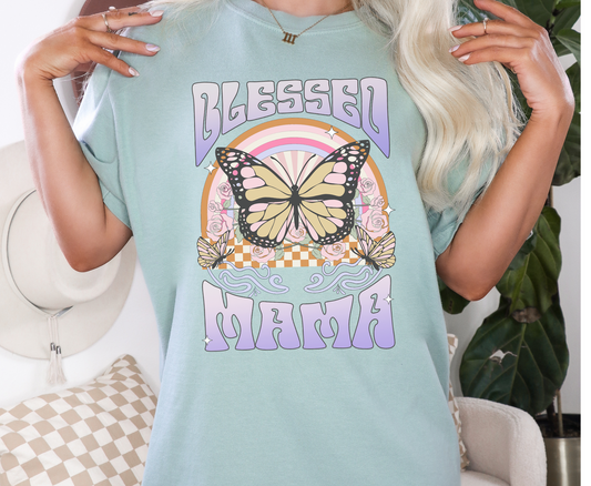 Blessed Mama Butterfly -  Full Color Transfer