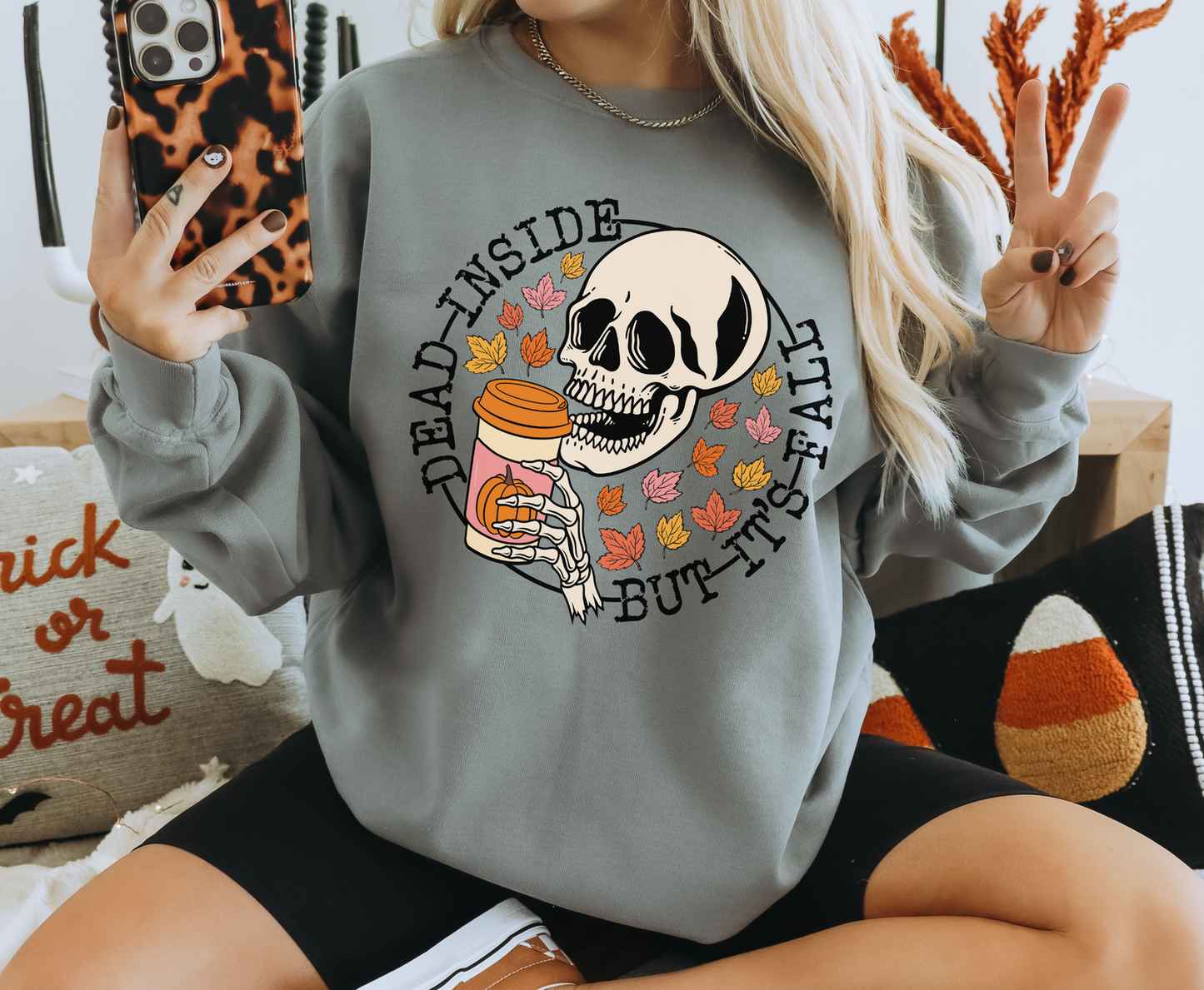 Dead Inside But Its Fall -  Full Color Transfer