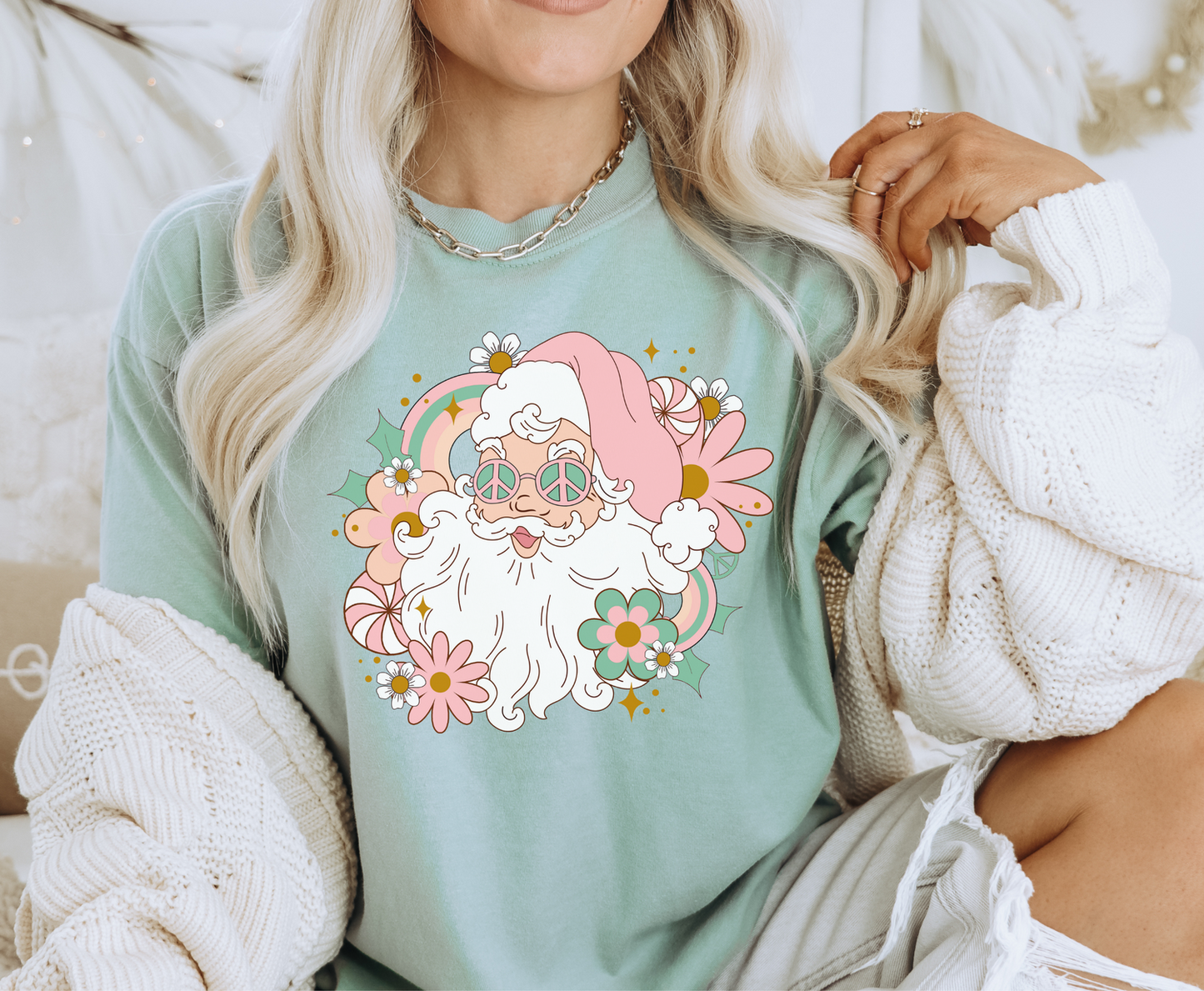 Groovy Santa -  Full Color Transfer