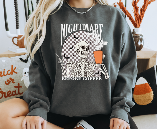 Nightmare Before Coffee-  Full Color Transfer