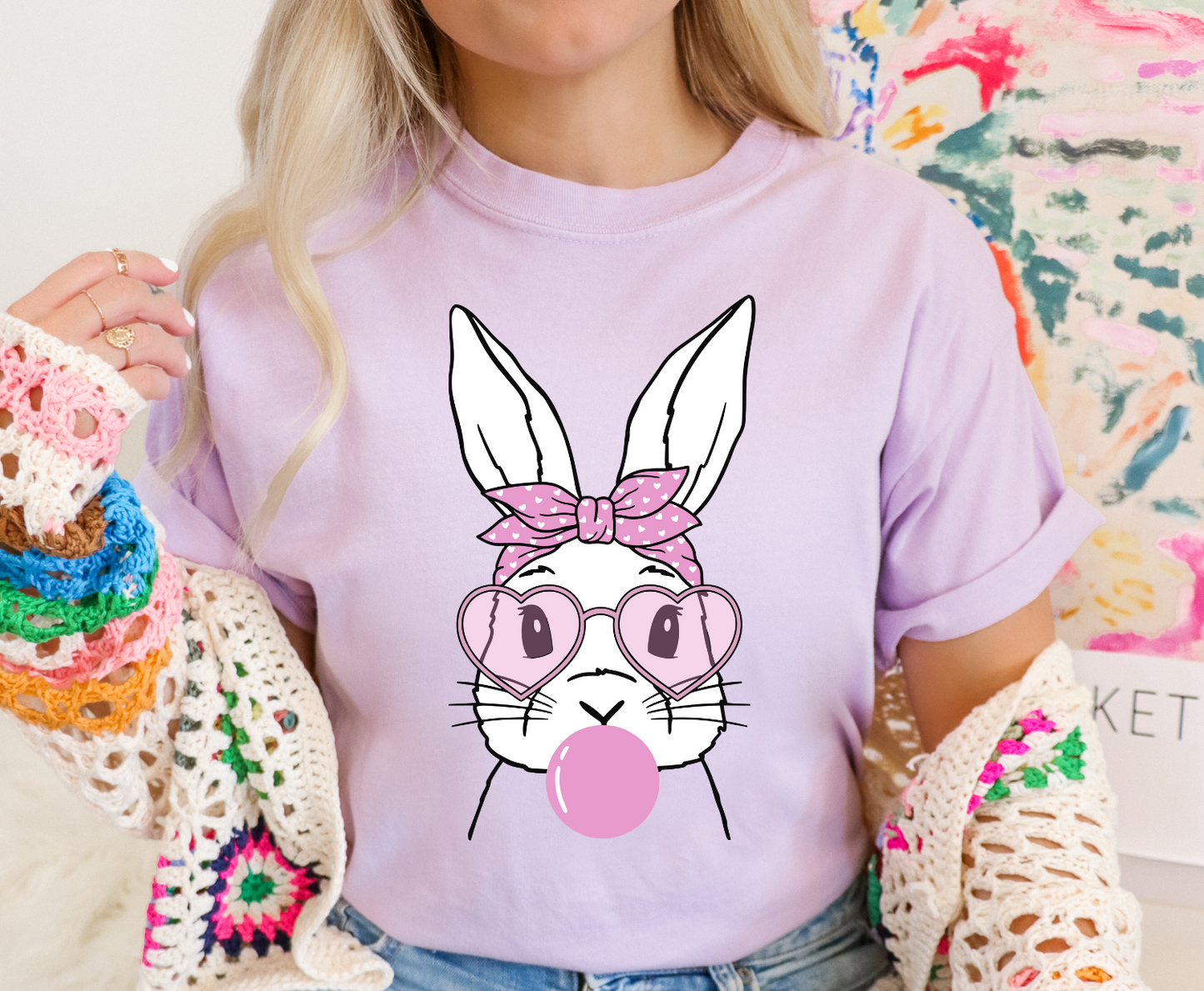 Bubblegum Bunny -  Full Color Transfer