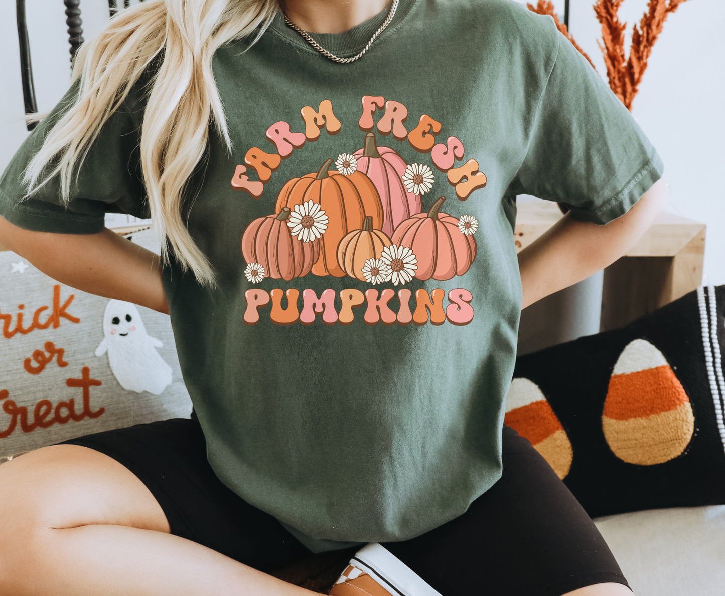 Farm Fresh Pumpkins -  Full Color Transfer