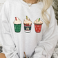 Trio Christmas Latte With Whip -  Full Color Transfer