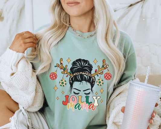 Jolly Mama Ornaments -  Full Color Transfer