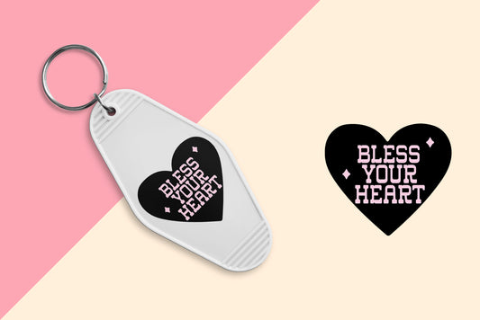 Bless Your Heart - Set of 6 (Motel Keychain UV DTF)
