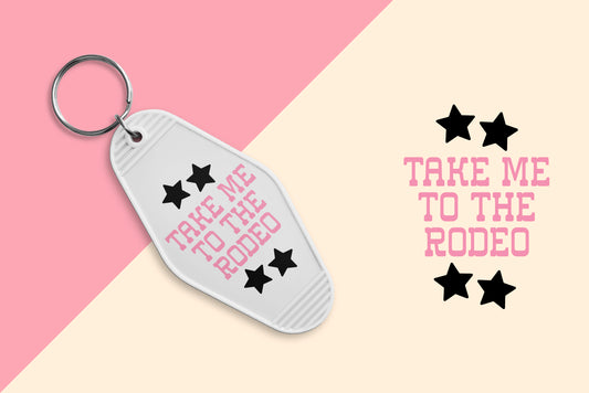 Take me to the Rodeo - Set of 6 (Motel Keychain UV DTF)