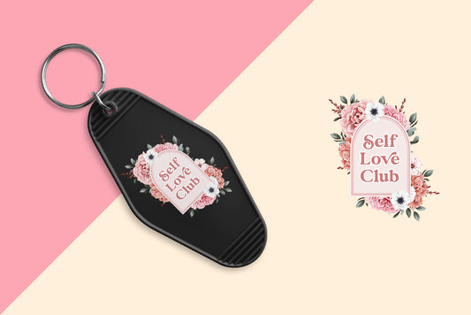 Self Love Club - Set of 6 (Motel Keychain UV DTF)