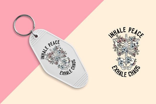 Inhale Exhale - Set of 6 (Motel Keychain UV DTF)