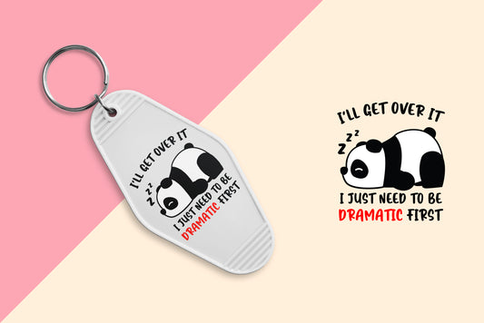 Dramatic Panda - Set of 6 (Motel Keychain UV DTF)