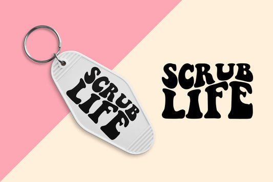 Scrub Life - Set of 6 (Motel Keychain UV DTF)